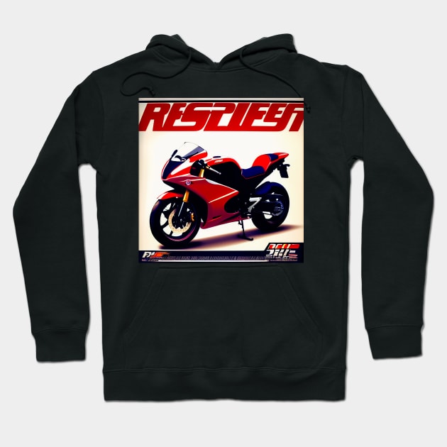 MotoGP Racing Sportbike Poster Hoodie by BAYFAIRE